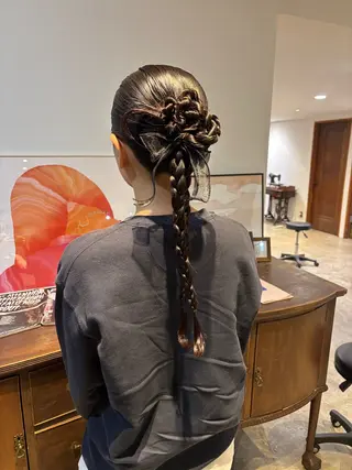 ヘアアレンジ 安藤楓華 fuka andoのヘアスタイル