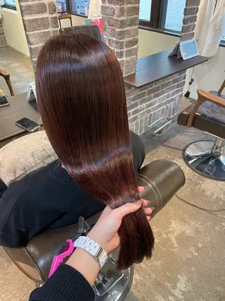 ロング 🧸顔周りカット /透明感🎀のヘアスタイル