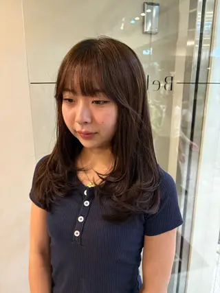 ロング 似合わせカット‪// 鶴我万唯華のヘアスタイル