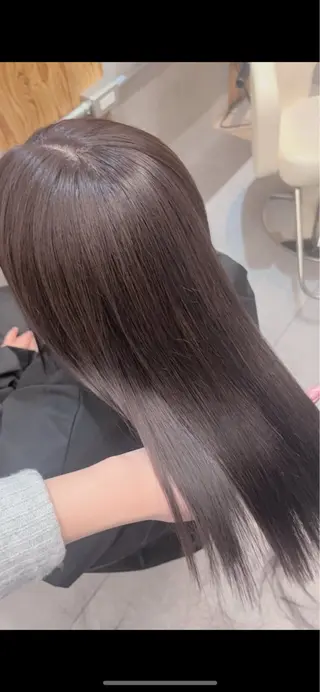 セミロング カラー レイヤーカット/ 酸性ストレート梅田のヘアスタイル