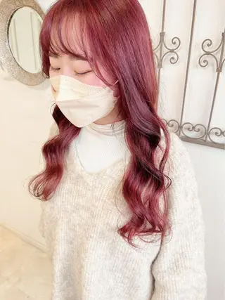 ロング カラー 🩶韓国艶髪🇰🇷 下本夕綺のヘアスタイル