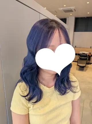 カラー セミロング 古屋 美春のヘアスタイル
