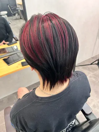 ショート メンズ エクステ/ハイトーン /ミサキのヘアスタイル