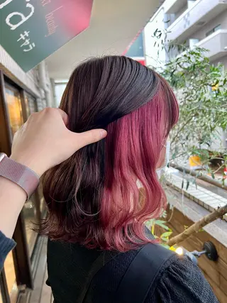 セミロング インナーカラー/池袋 /るかのヘアスタイル