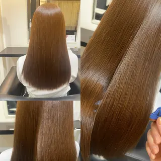 ロング カラー 福原 未来のヘアスタイル