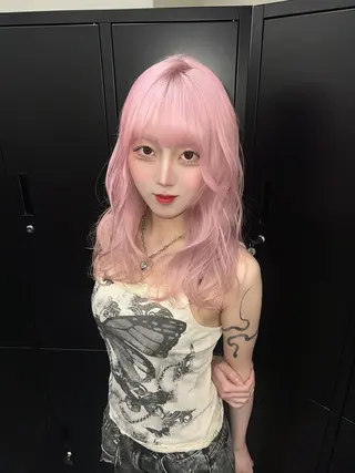 セミロング miku /原宿美容師/y2kのヘアスタイル