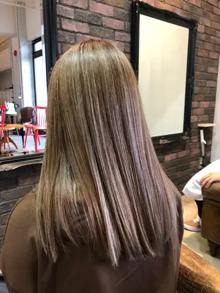 ロング カラー ヘアアレンジ 松尾謙佑【ハイライト LEDエクステ】のヘアスタイル