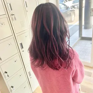 セミロング ケアブリーチ 黒瀬有汰のヘアスタイル