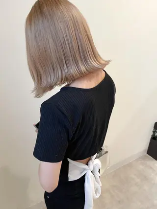 ミディアム カラー 清水 亮太／赤み消しカラーのヘアスタイル