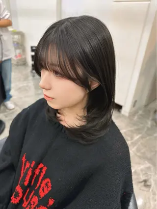 ミディアム レイヤーカット/ 髪質改善/羽柴りくのヘアスタイル