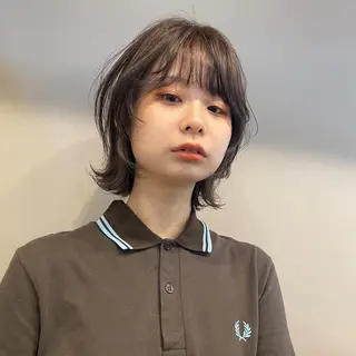 ショート カラー ボブ/ミルクティー /博多/DAI/店長のヘアスタイル