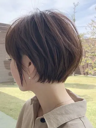ショート 馬場 彩のヘアスタイル