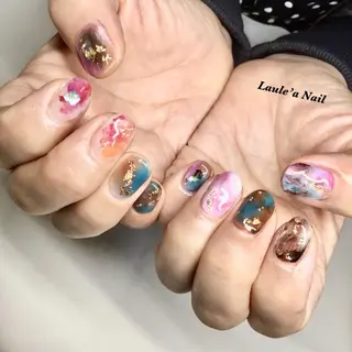 ロング キッズ ネイル マツエク・マツパ 福田 加奈のネイルデザイン