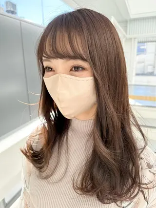 セミロング 【20代ダメージ毛に 髪質改善】のヘアスタイル