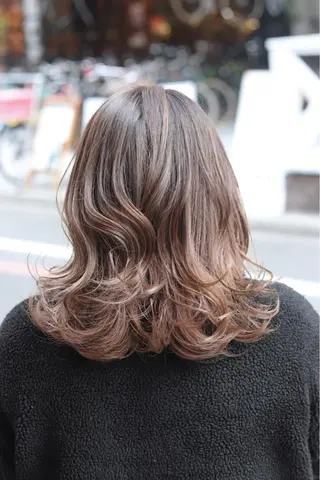 ミディアム カラー ヘアアレンジ 川内 政人のヘアスタイル