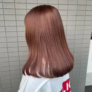 セミロング カラー 酸性縮毛矯正 梅田茶屋町 Juriのヘアスタイル