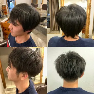 パーマ 山崎 絹人のヘアスタイル