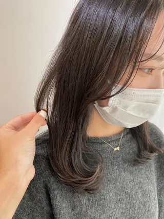 ミディアム カラー ヘアアレンジ マツエク・マツパ IVY villa Suzu.のヘアスタイル