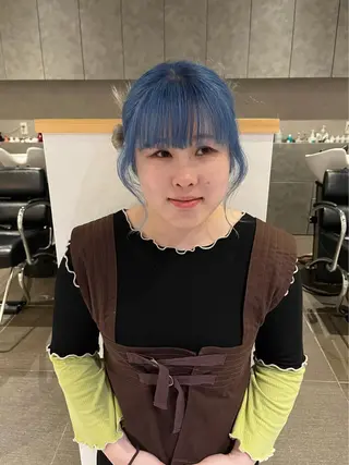 ミディアム カラー ヘアアレンジ 桃果 momokaのヘアスタイル