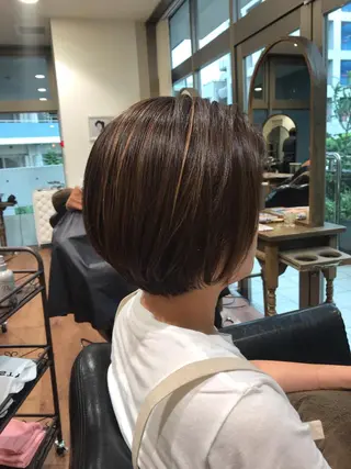 ショート カラー アザマ　ヤスカツ _rosso 川口のヘアスタイル