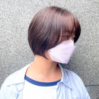 ショート カラー ショート/ボブ/ 透明感カラー/ほのかのヘアスタイル