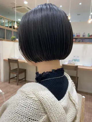 ショート カラー ボブとパーマの達人 /美容室難民の方是非のヘアスタイル