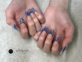 ネイル ネイルルーム チャームのネイルデザイン