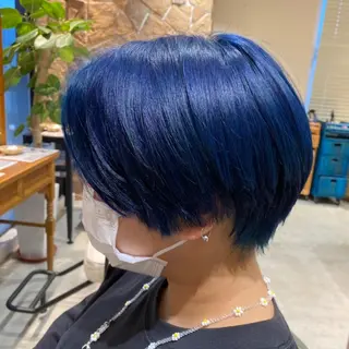 ショート カラー 透明感カラー🌈 菊池 結衣のヘアスタイル