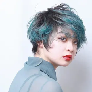 ショート カラー パーマ ヘアアレンジ 心斎橋難波本店 店長 THE ECT 中尾のヘアスタイル
