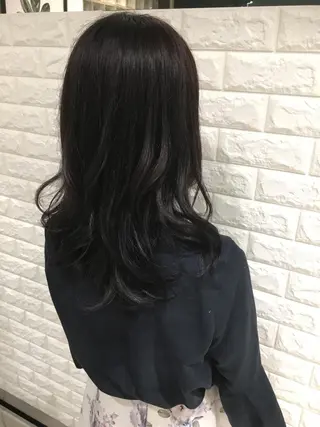 セミロング カラー 【白髪ぼかし】 矢内　夏輝のヘアスタイル