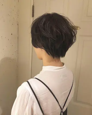 ショート カラー パーマ美容師 hanaのヘアスタイル