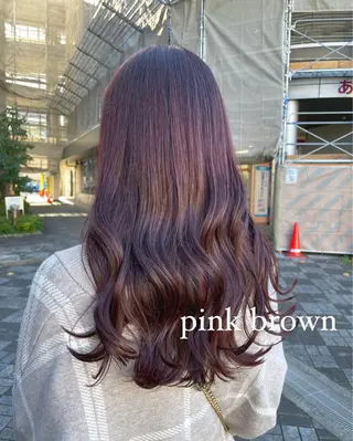ロング カラー 🌸HONOKA🌸 【グレージュ】のヘアスタイル
