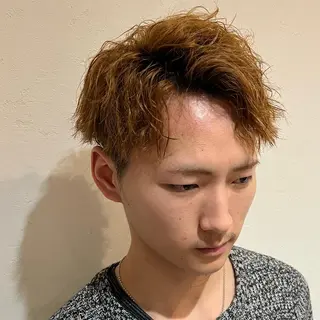 ショート パーマ メンズ 中村 玲美のヘアスタイル