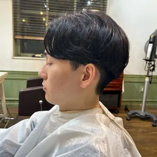 パーマ メンズ 小森田 果怜 カラー、縮毛矯正のヘアスタイル