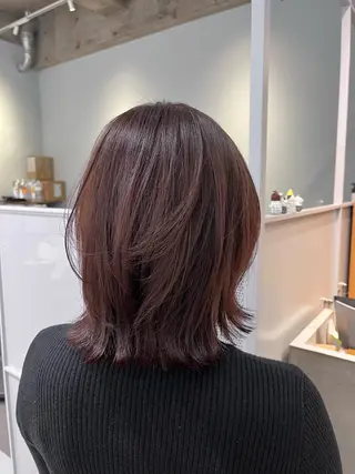 ミディアム カラー -みつま はるな-のヘアスタイル