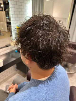 パーマ メンズ 髪質改善 すずきひじりのヘアスタイル