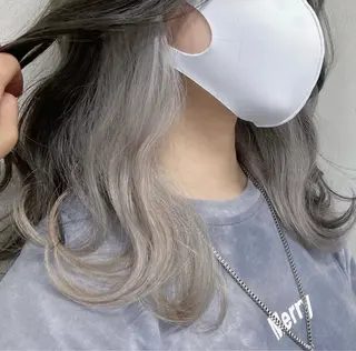 セミロング カラー ✂韓国レイヤー 🦋みやび🪽のヘアスタイル