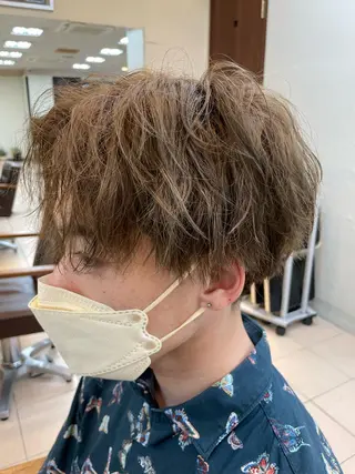 パーマ メンズ 北林 秀悟のヘアスタイル