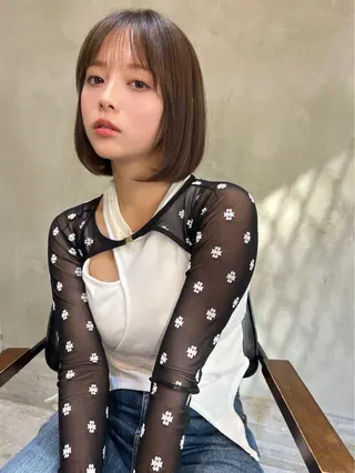 ミディアム カラー 🏄MUSASHI カラー/レイヤー/のヘアスタイル