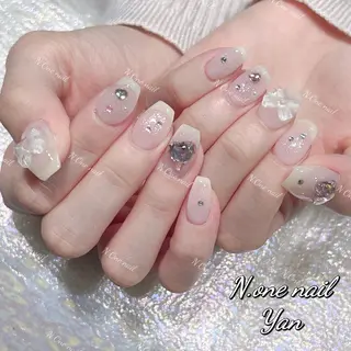 ネイル 長いだし/スカルプ/ パラシェルN.oneのネイルデザイン
