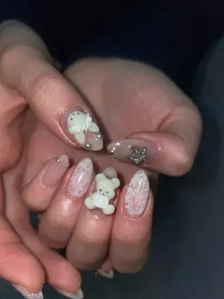 ネイル うの 韓国ﾈｲﾙ໒꒱⋆⭒˚のネイルデザイン