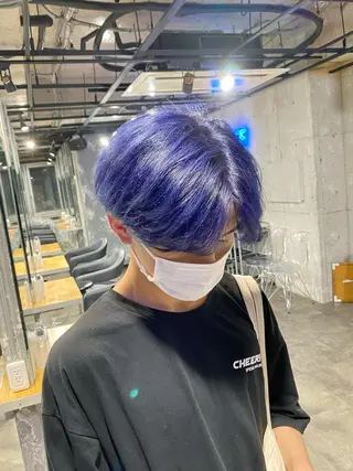 ショート カラー メンズ エフェクトブリーチ 🌟前澤啓太朗のヘアスタイル