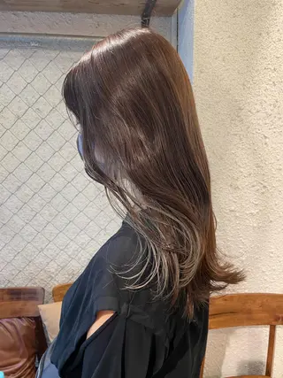 セミロング カラー hazuki 🌝のヘアスタイル