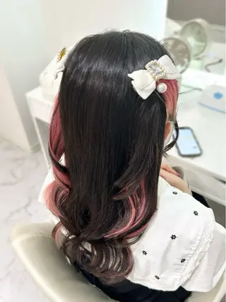 セミロング ヘアアレンジ ヘアセット専門店 Rのヘアスタイル