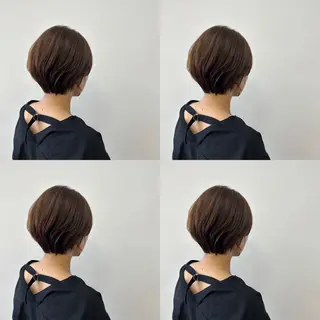 ショート カラー 河口 友里のヘアスタイル