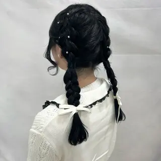 ヘアアレンジ うるツヤハイトーン/ レイヤー⟡mayuのヘアスタイル