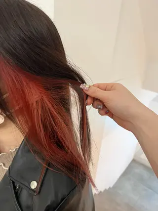 セミロング カラー 顔周りカット/透明感 カラー✂️MEIのヘアスタイル