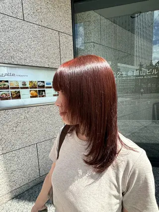 セミロング 青海 サヤのヘアスタイル