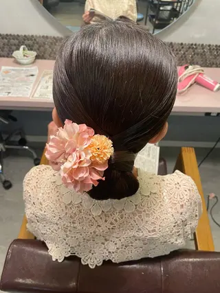 ヘアアレンジ hair make echo滿木あい花のヘアスタイル