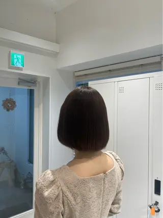 ショート カラー 🤍恵比寿/透明感/ 小顔カット🤍アズサのヘアスタイル